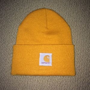 orange carhartt beanie
